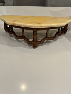 Syrococraft wall hanging marble style console table great for miniatures